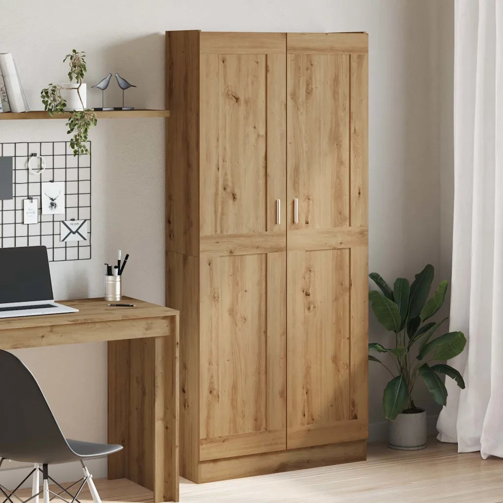 Credenza Alta Rovere Artigianale 82,5x30,5x185 cm in Truciolato 3318717