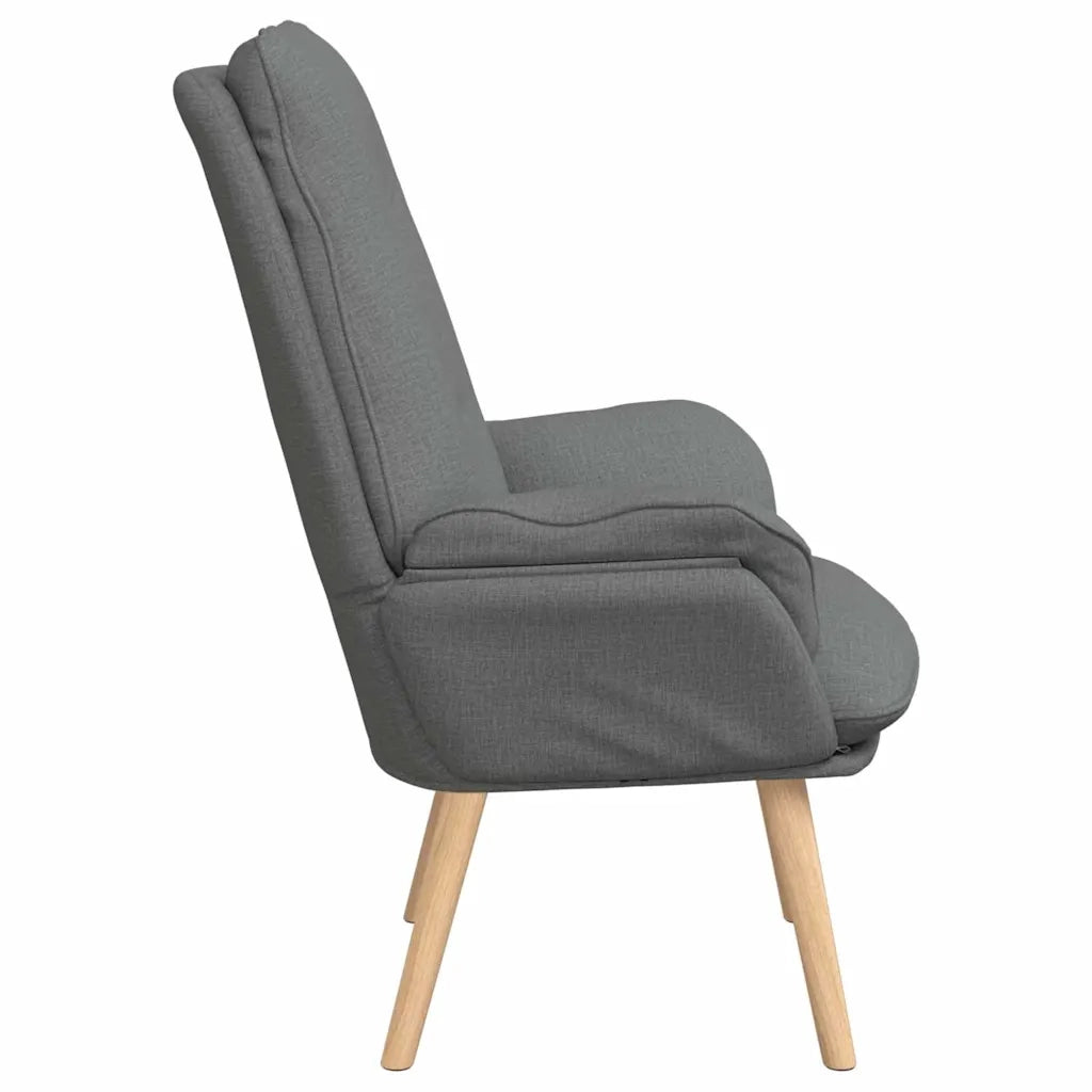 Poltrona-Divano Sedia-Poltroncina Grigio scuro 69 x 74 x 93 cm Tessuto e compensato 623476