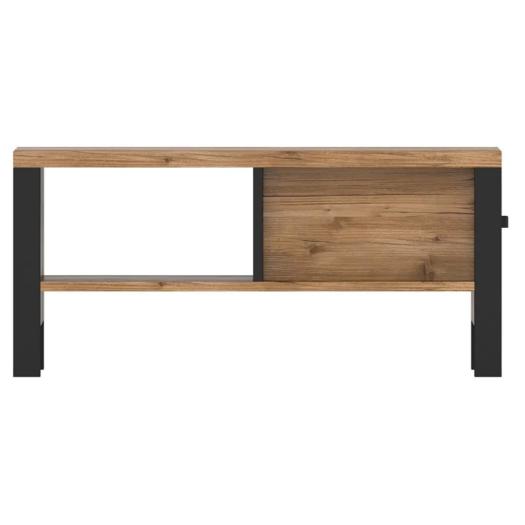 Tavolino da salotto design DARWIN - Abete e nero