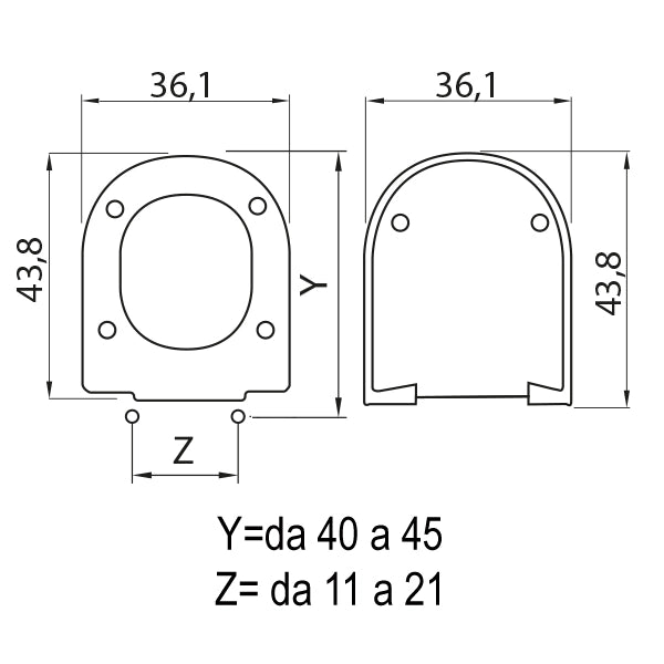 SEDILE COPRIWC QUEEN IN TERMOINDURENTE BIANCO