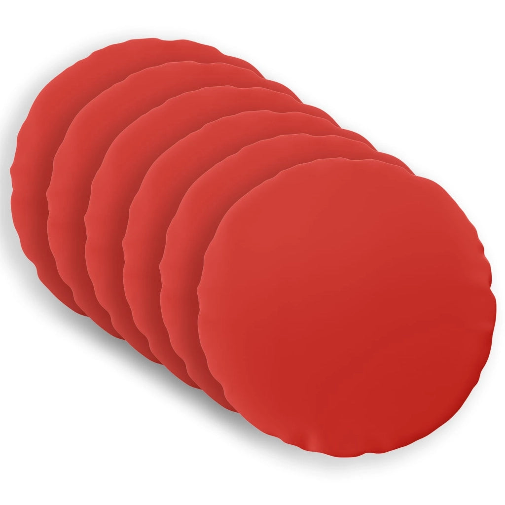 Cuscino 6 pz HEERLEN Rosso Ø 40 cm Poliestere 929170