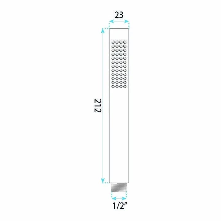 Doccia A Mano Rea Js-018 Chrome