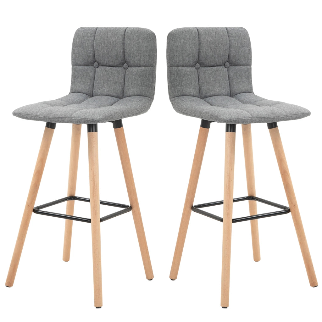 Sgabello da Cucina con Schienale ¨C Minimal ¨C Grigio Legno