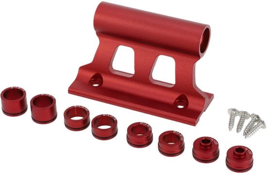 Supporto per bicicletta con fissaggio rapido - Lega di alluminio - Progettazione ergonomico - Anticorrosivo - Rosso - 10,8x4x6cm - Supporto per bicicletta con maniglia