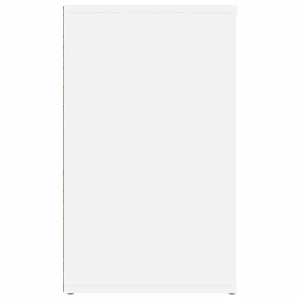 Comodino-Tavolino da notte Bianco 50x36x60 cm in Legno Ingegnerizzato 302565