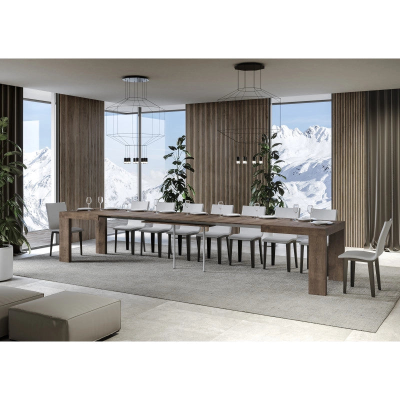 Tavolo allungabile 140/400x90 cm Roxell - Noce