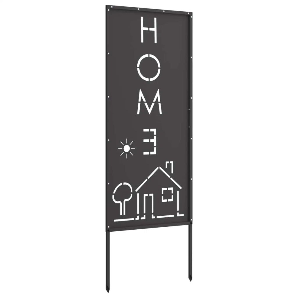 Schermo per privacy in giardino Traforo Nero 50 x 140 cm 876336