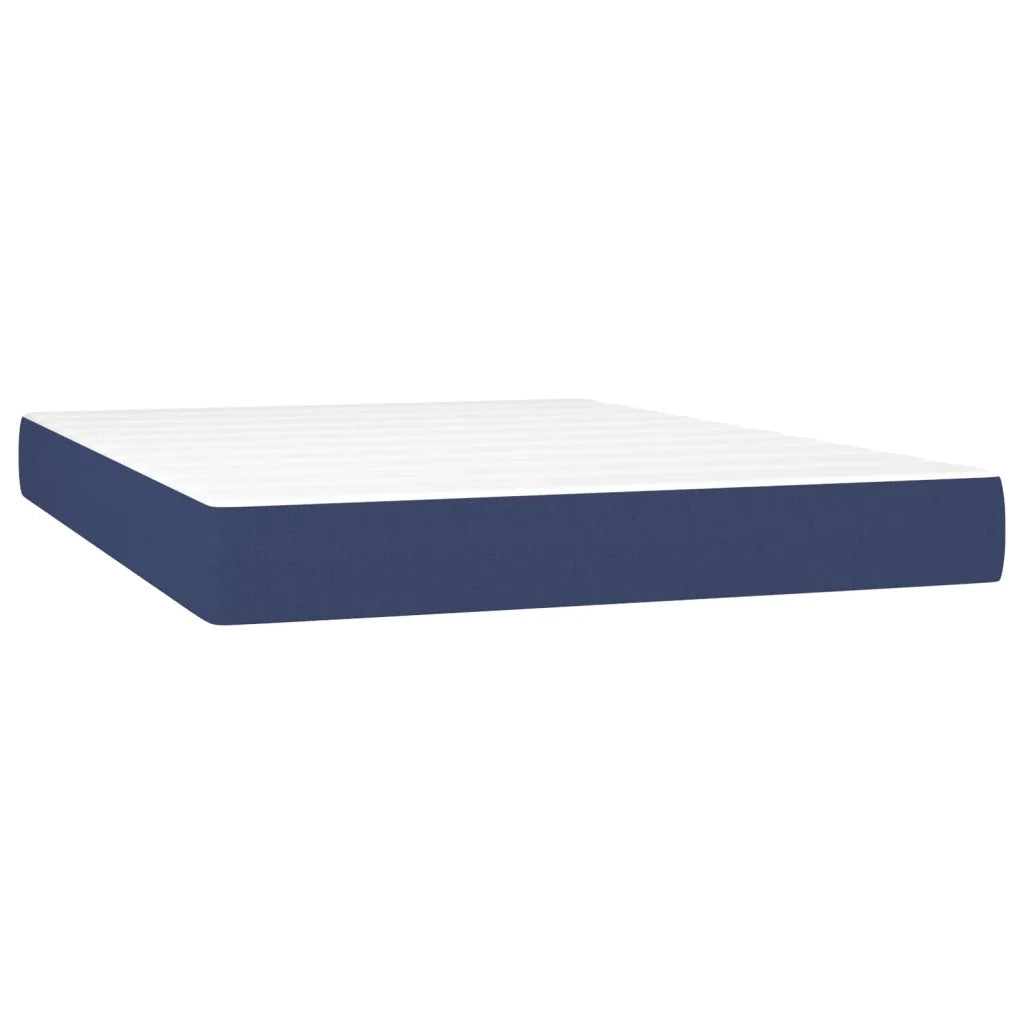 Materasso a Molle-Materasso per letto Blu 140x190x20 cm in Tessuto