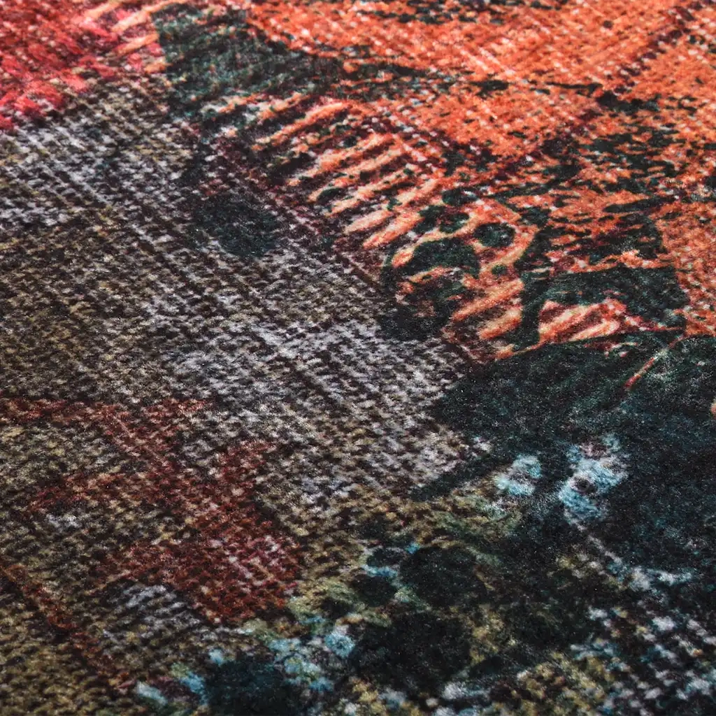 Tappeto Lavabile Patchwork 190x300 cm Multicolore Antiscivolo