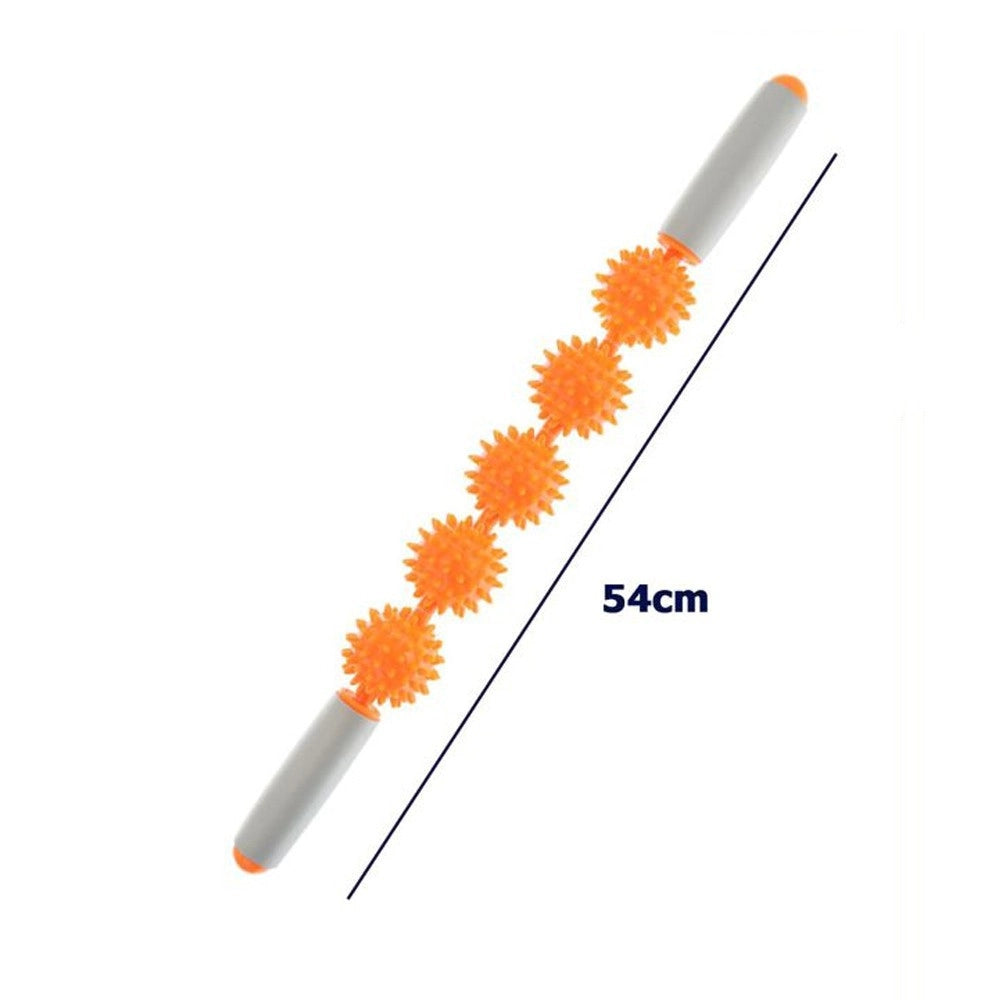 Trade Shop - Rullo Bastone Massaggio Muscolare 54cm Per Gambe, Schiena, Migliora Circolazione -
