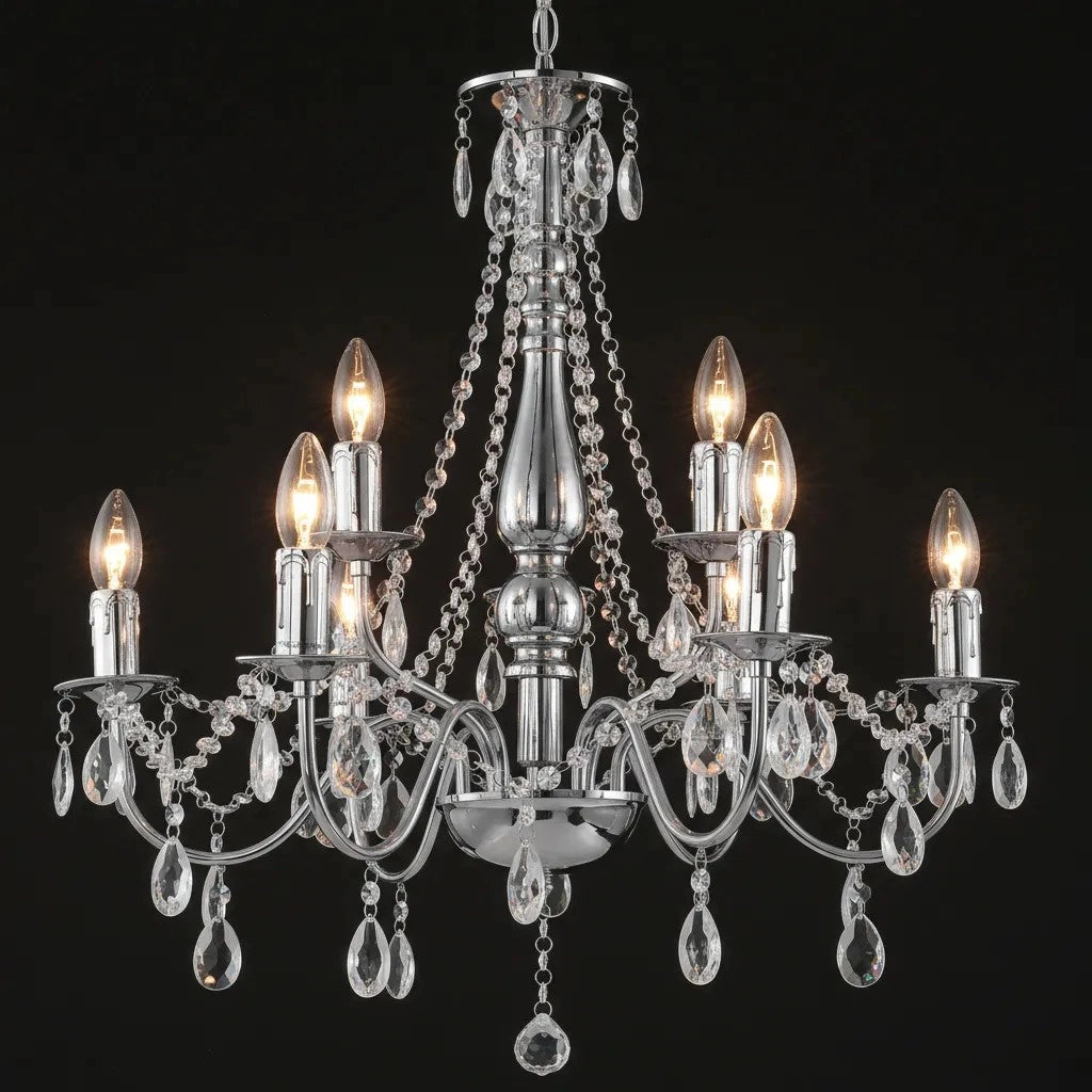 Lampada Da Soffitto Ebt016-9cp Chrome