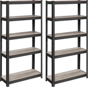 Set di 2 - Comparti di archiviazione - 150 cm di altezza - Nero