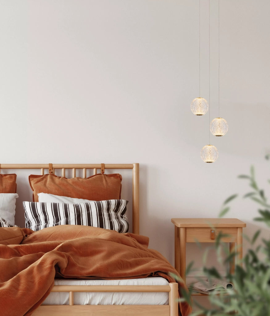 Lampada a sospensione Lucide Cintra LED Ø25 ottone
