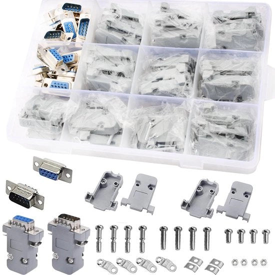 Connettori serie RS232 DB9 da 20 pezzi.