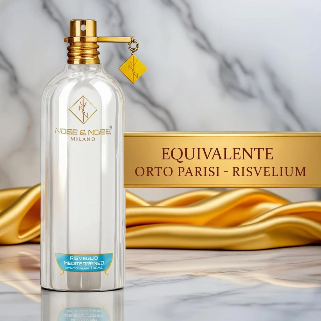 Nose & Nose Milano Risveglio Mediterraneo Profumo Unisex 100 ml – Extrait de Parfum 30% Essenza Pura, Ispirato a Risvelium, Fragranza Intensa e Persistente