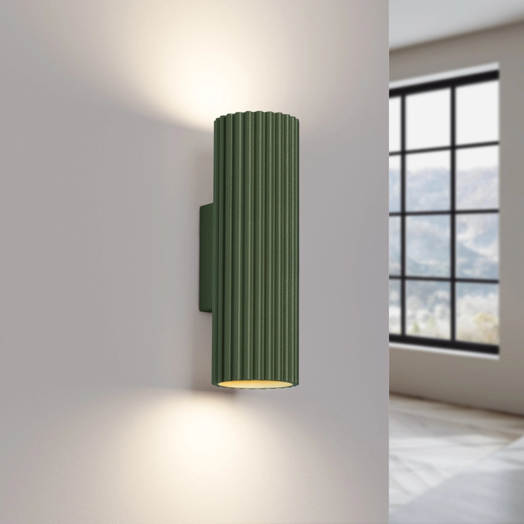 Lampada da parete KARBON 20 verde oliva
