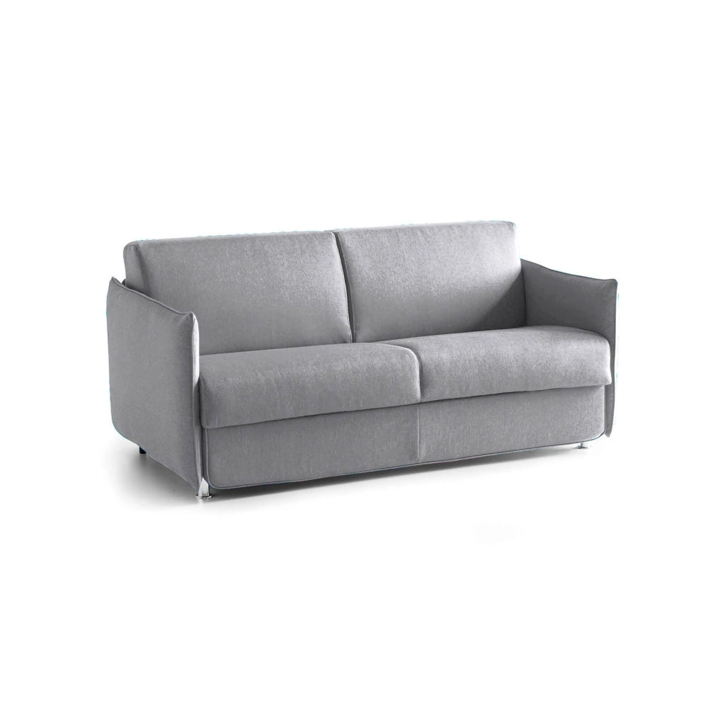 Varedo, Divano Fisso 2 Posti Sfoderabile Made in Italy, 180x95x90h cm Grigio