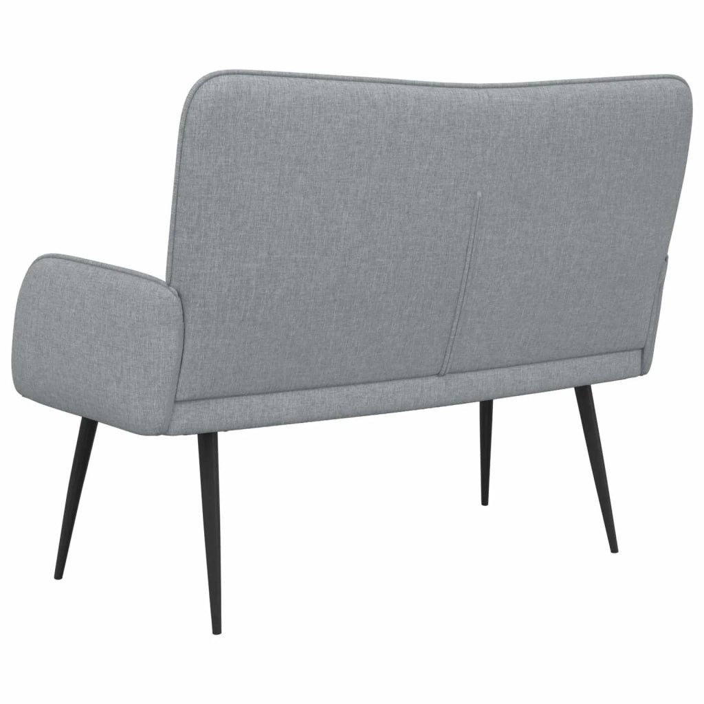 Divano a 2 Posti Grigio chiaro 115 x 61 x 87 cm Tessuto 42028902
