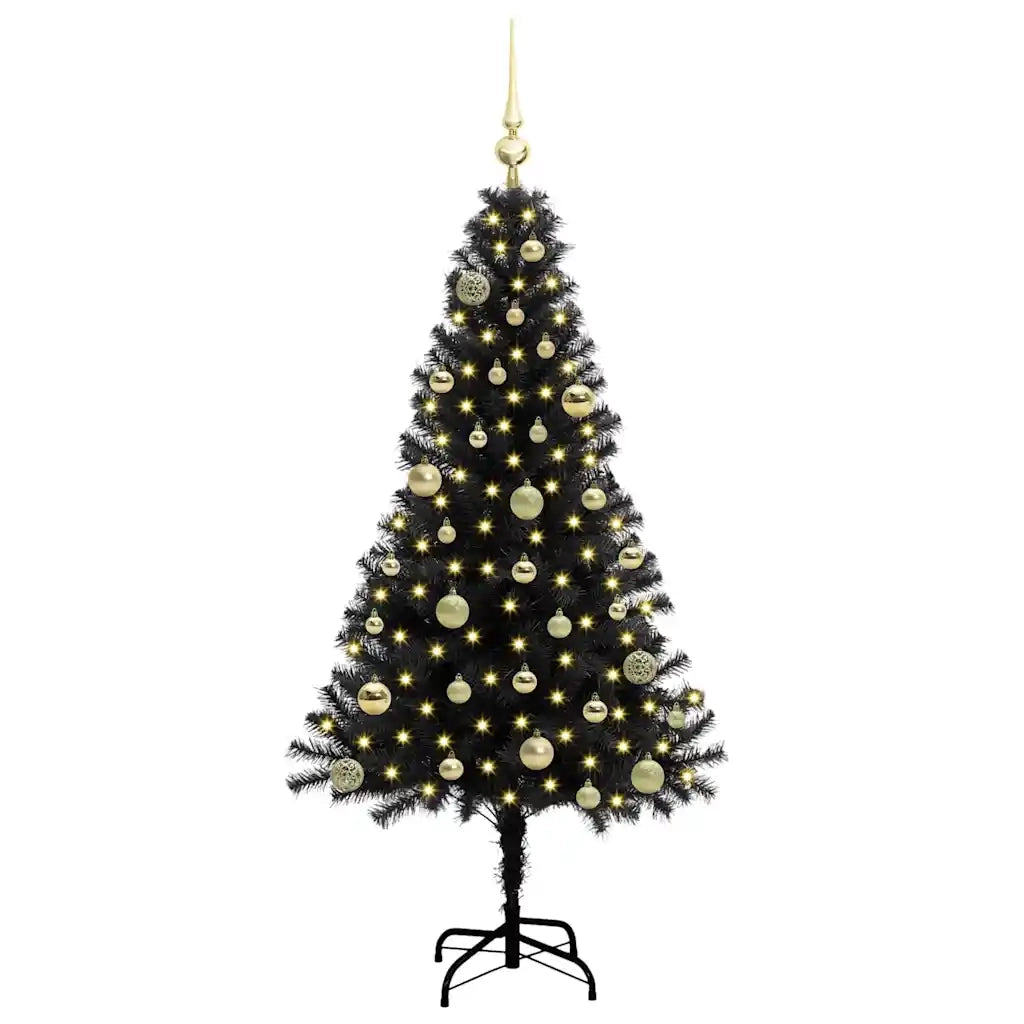 Albero di Natale Nero 150 cm PVC 3396469