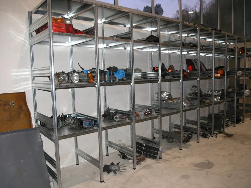 SCAFFALATURA in metallo da magazzino Zincata cm. 91x30x180h