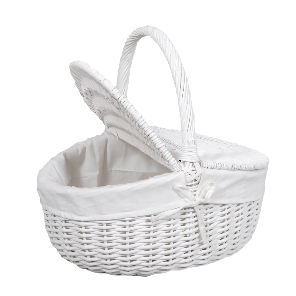 Cestino in Vimini con Manico Larghezza 45 cm
