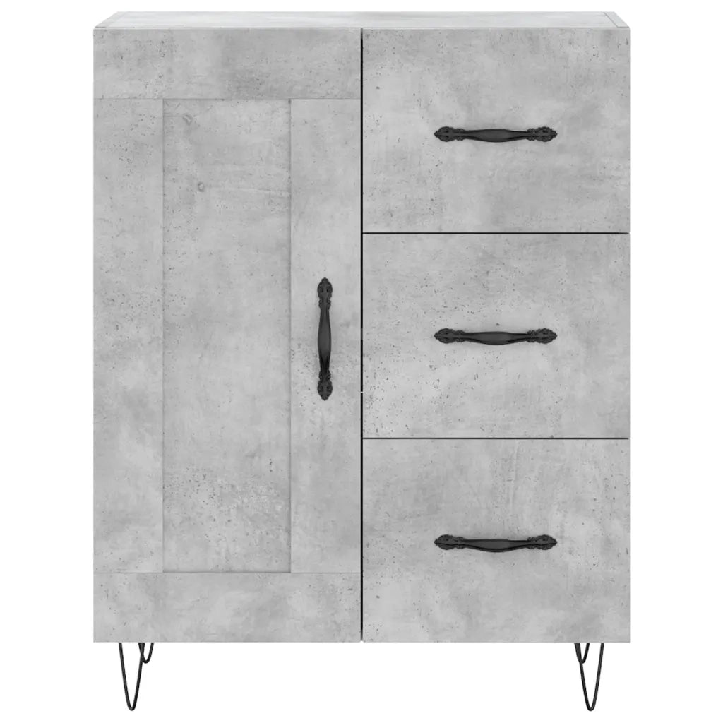 Credenza-Buffet-Armadio da cucina Grigio Cemento 69,5x34x90 cm in Legno Multistrato 191506