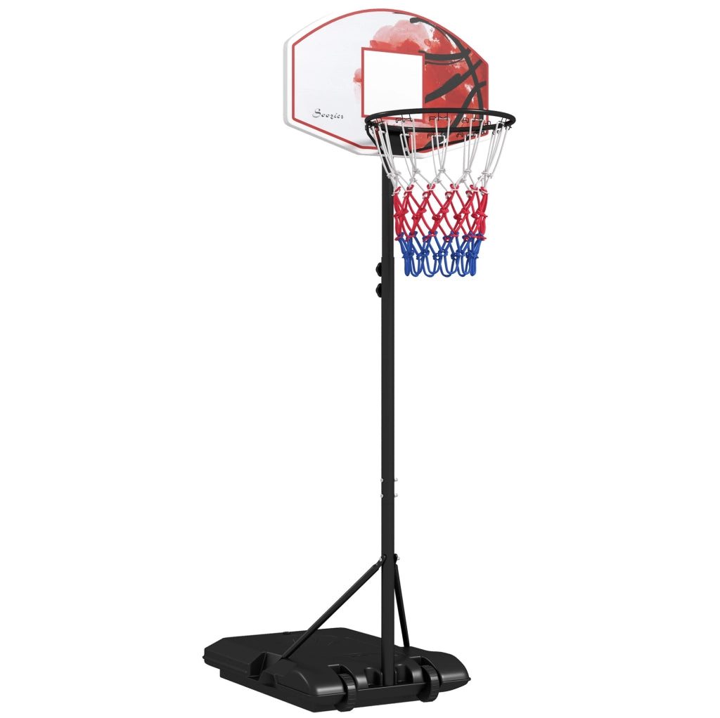 Canestro da basket mobile 74x55x216-246 cm in acciaio multicolore regolabile