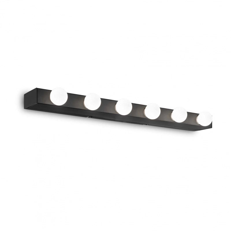 Lampada Da Parete Prive' Ap6 Nero Ideal-Lux