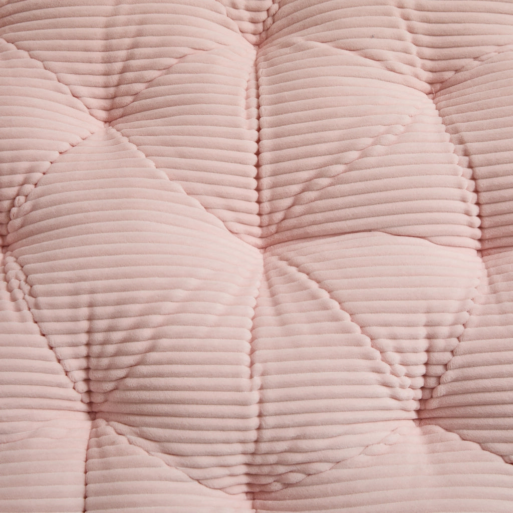 Poltrona Papasan girevole 360¡ã ?92x67 cm in acciaio e rattan PE marrone con cuscino rosa