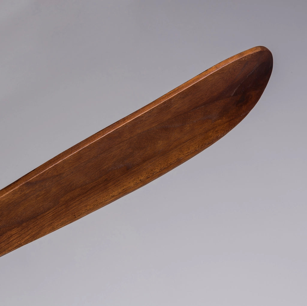 Ventilatore da 60 pollici con illuminazione LED regolabile, 3 pale in legno massello di noce, controllo remoto, 6 velocità e funzionalità reversibile