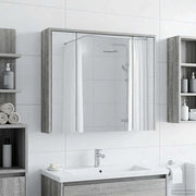 Mobiletto per specchio da bagno Grigio Sonoma 889172