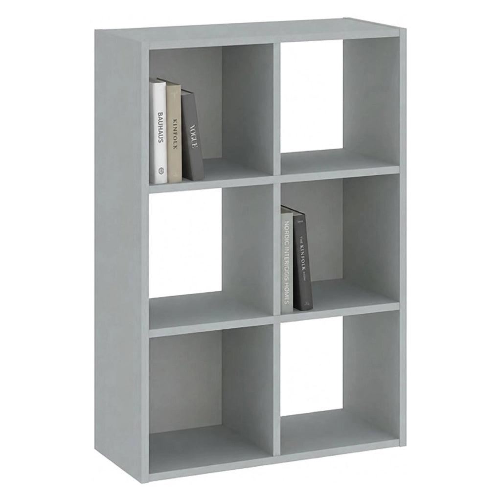 Biblioteca Lifasa, Libreria 4 Ripiani, 61x30x91h cm Grigio