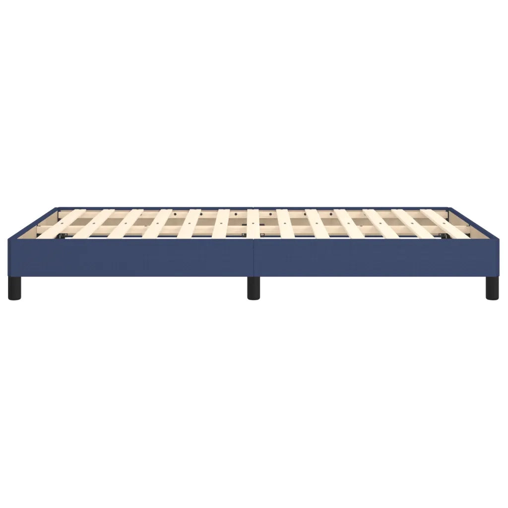 Letto matrimoniale | Letto per adulti | Giroletto senza Materasso Blu 120x190 cm in Tessuto