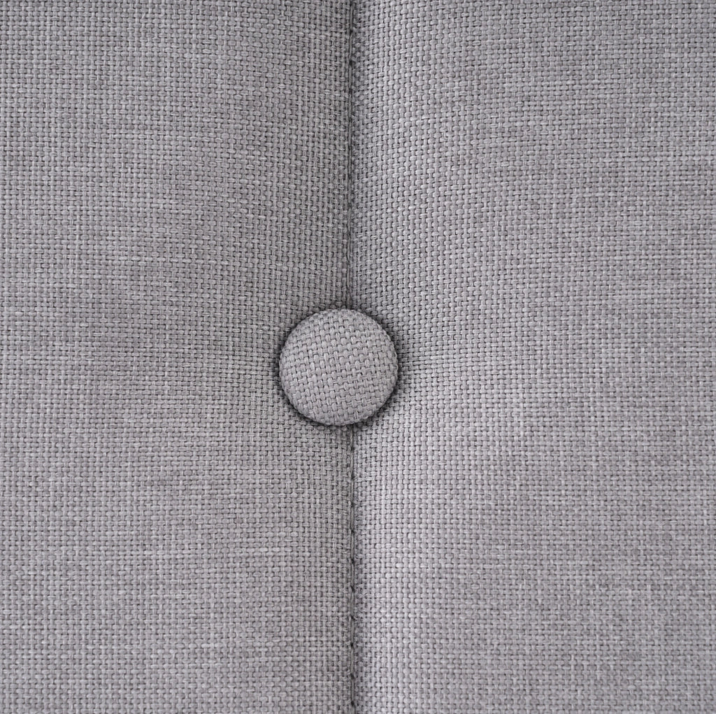 Letto matrimoniale imbottito grigio 160x200 cm con USB e Type-C
