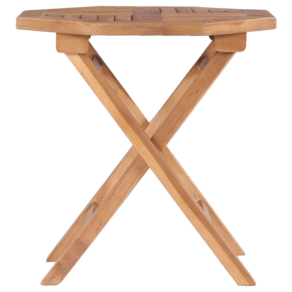 Tavolo da Giardino Pieghevole 45x45x45 cm in Legno di Teak 48978