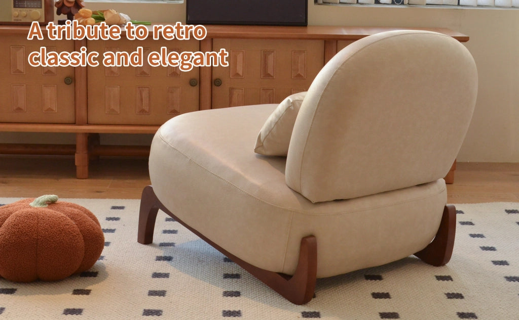 Sedia imbottita velluto ¨C Minimal ¨C grigio scuro, gambe legno, per soggiorno camera