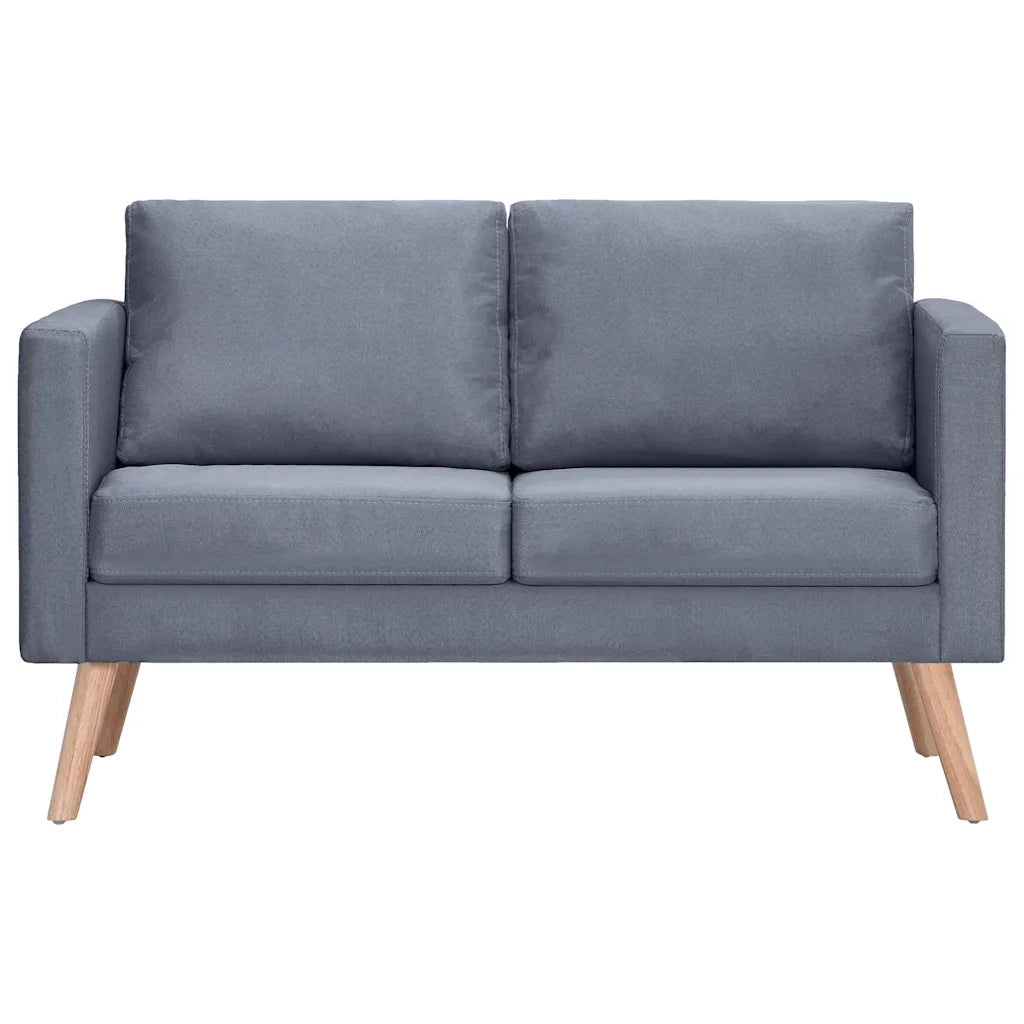 Divano a 2 Posti-Sofa 2 Posti in Tessuto Grigio Scuro 369727