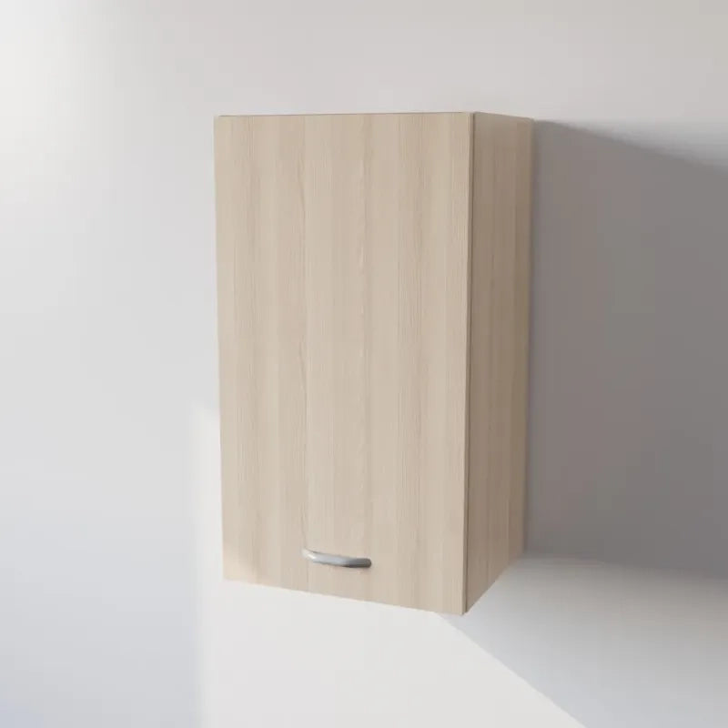 Pensile Cucina  in Legno Nobilitato Rovere Mobile Alto con 1 Anta, Pensile Componibile Moderno Made in Italy (H72XL45XP33cm)