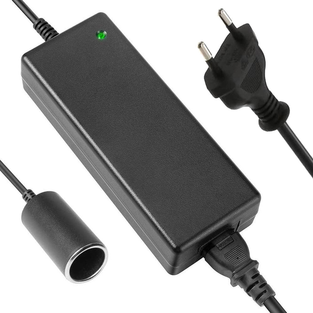 Trade Shop - Adattatore Convertitore Per Presa Accendisigari Spina Rete Da 220v A 12 V Ac-dc -