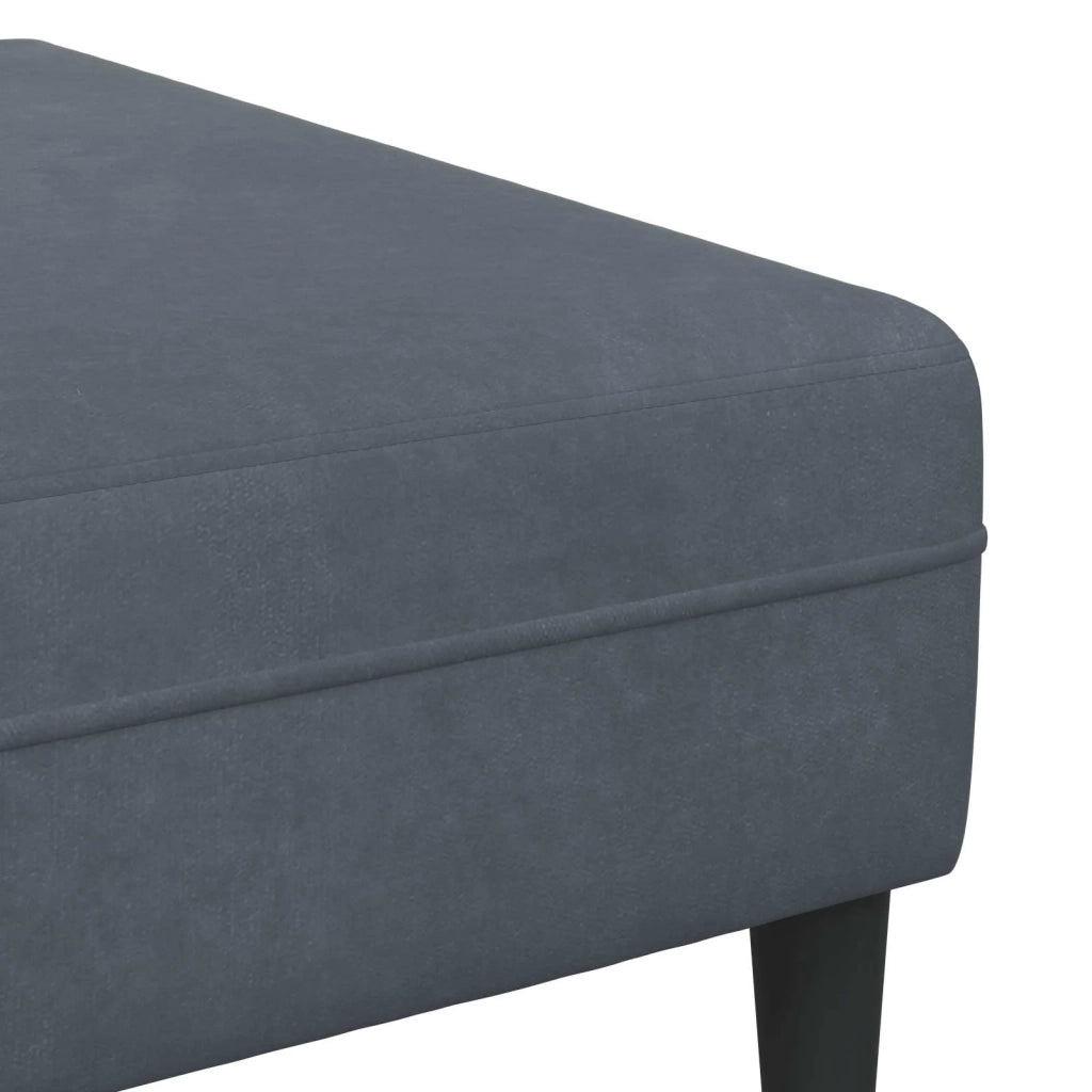 Divano 3 pcs Grigio scuro 250 x 188 x 76 cm Velluto 3335173