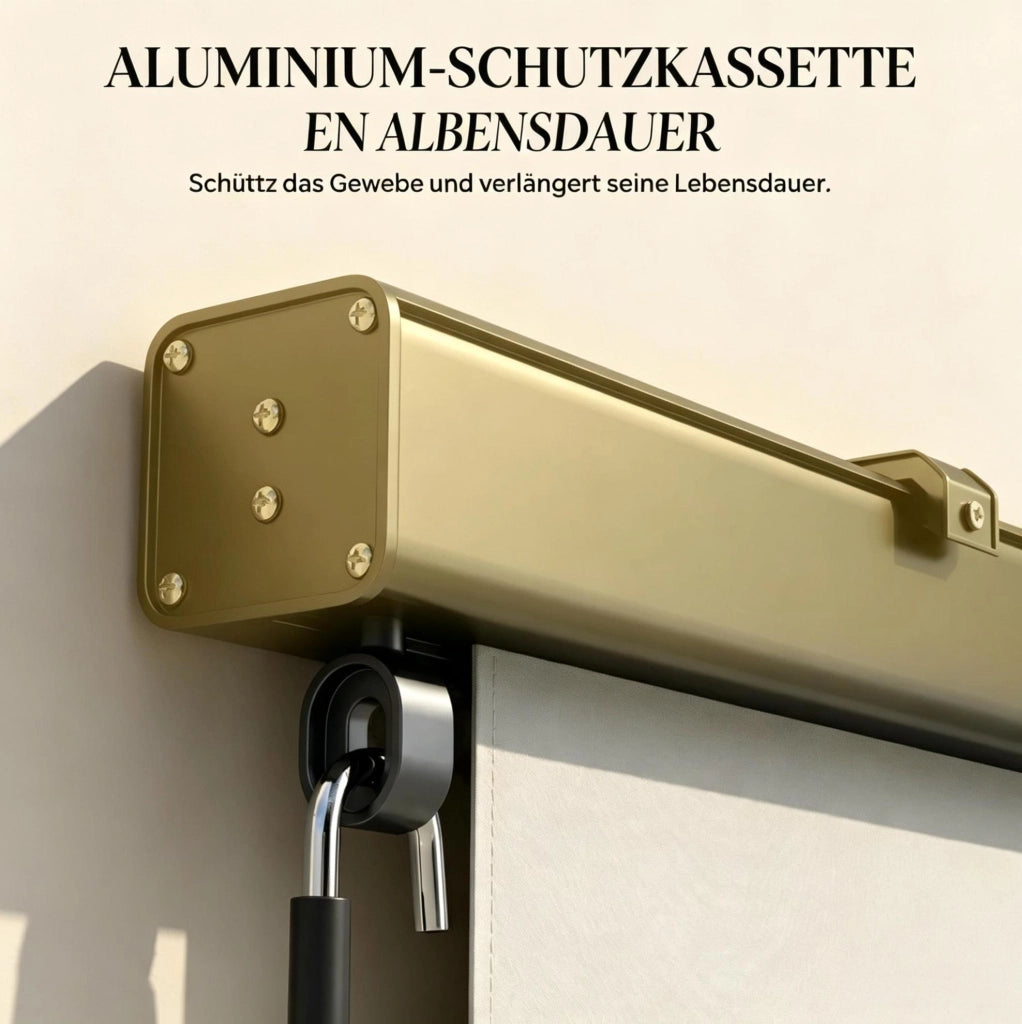 Tenda a rullo da esterno per balconi e terrazze in poliestere e alluminio 250x160 cm