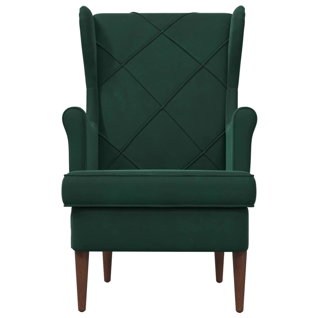 Poltrona Verde Scuro Velluto 42029898