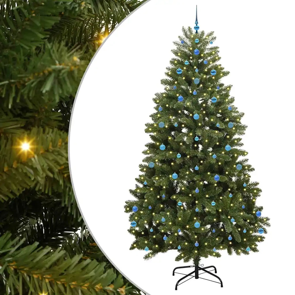 Albero di Natale artificiale 270 cm 300 LED Bianco caldo Verde 3395719