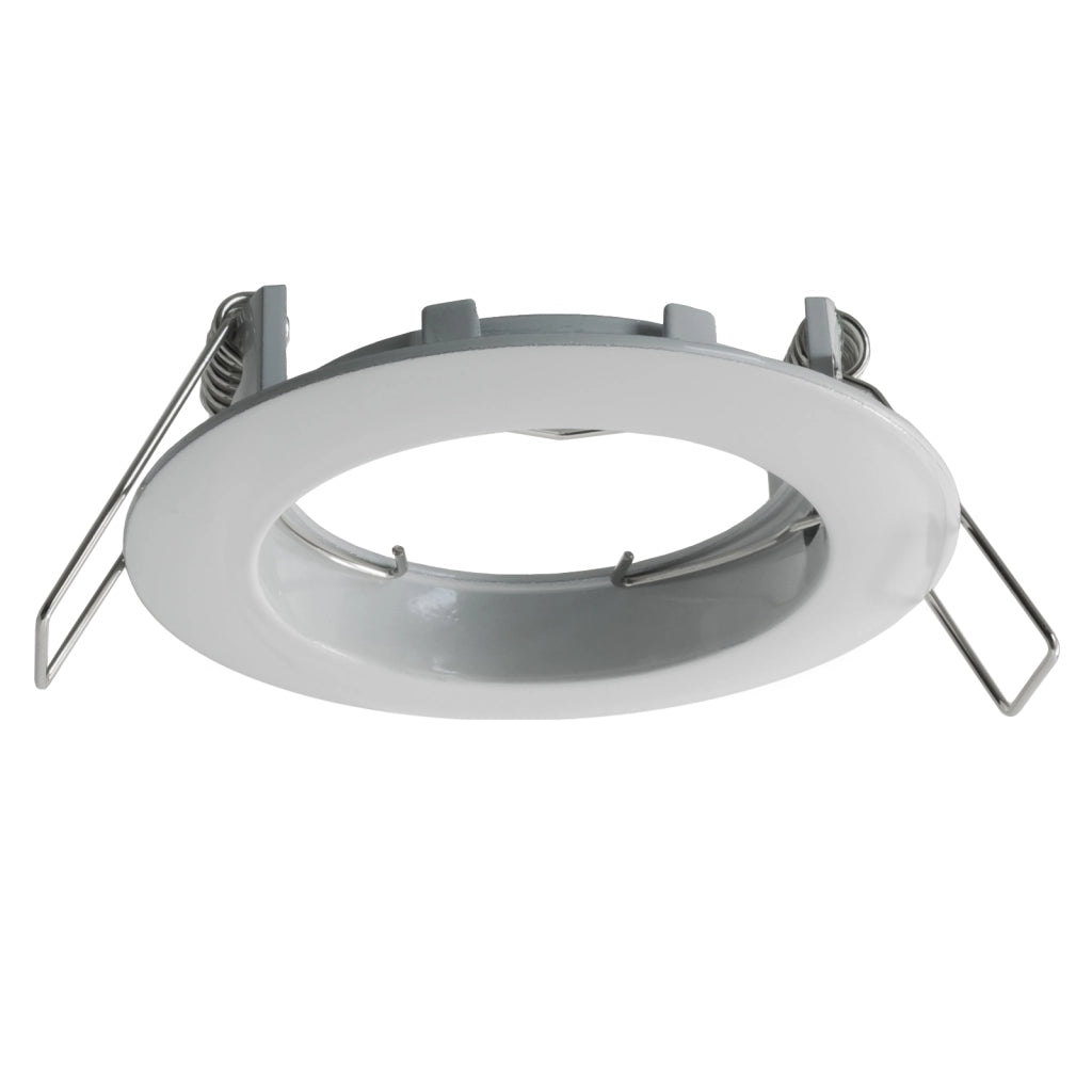 Faretto LED RGB 6W multicolore 12V incasso 6cm tondo bianco silver RGBW effetti luce colorata BIANCO-LUCE RGBW 3000K