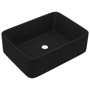 Lavandino-Lavello Luxury Nero Opaco 41x30x12 cm in Ceramica