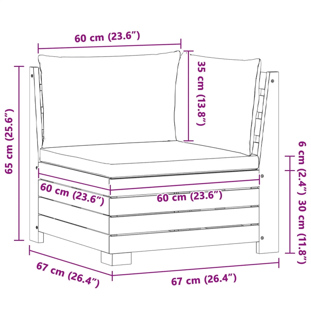 Set di divani da esterno-Sofa da giardino con cuscino 2 Pezzo Marrone 664265