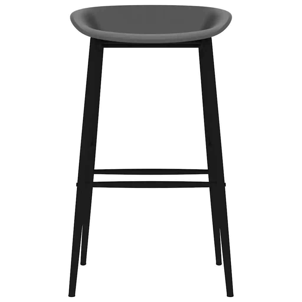 Sedie da Bar 2 pz Grigie 248157