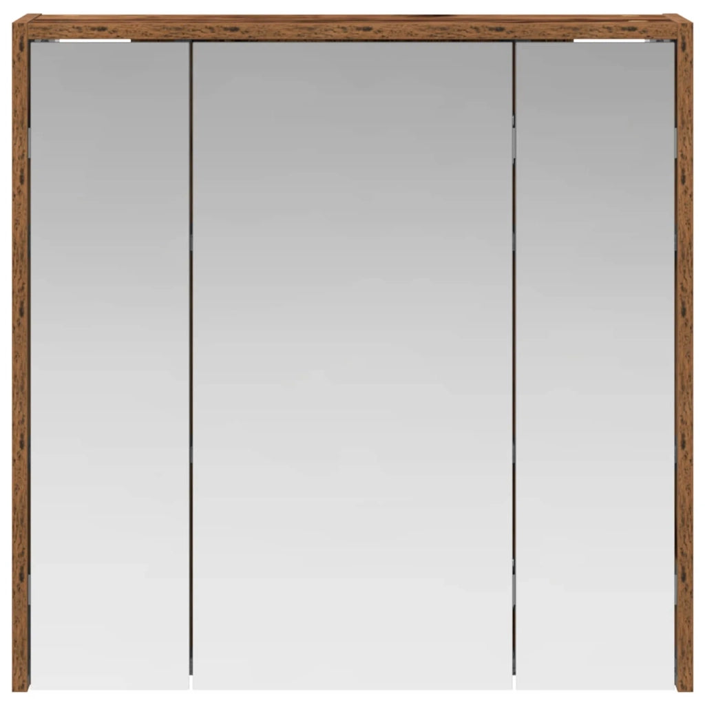 Mobiletto per specchio da bagno Legno vecchio 889157