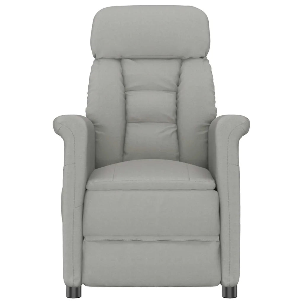 Sedia da massaggio Grigio chiaro 96.5 x 70.5 x 95 cm Microfibra 348408