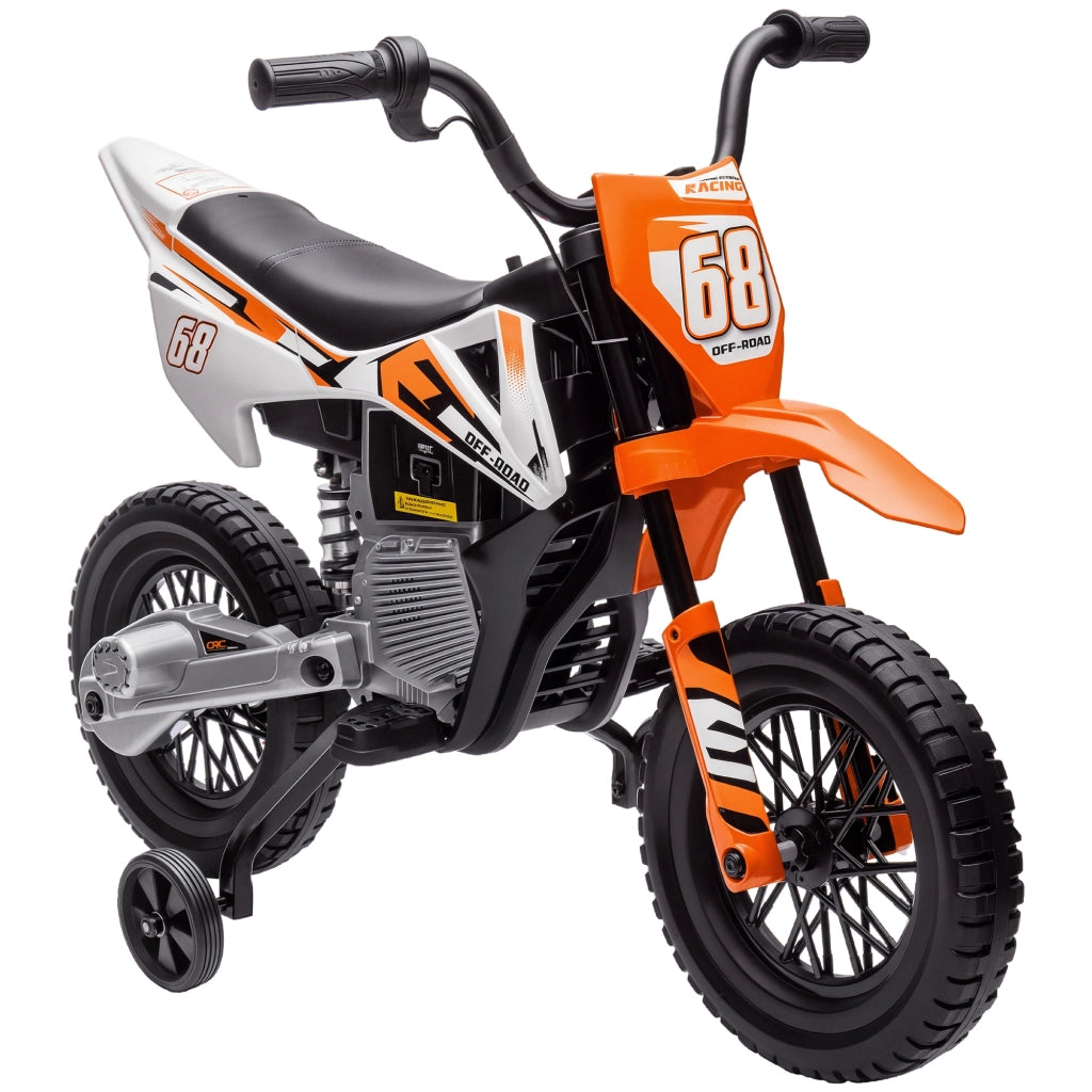 Moto Elettrica per Bambini con Rotelle ¨C Zephmum ¨C Arancione